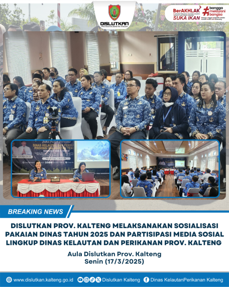 Gambar Dislutkan Prov. Kalteng Melaksanakan Sosialisasi Pakaian Dinas Tahun 2025 dan Partisipasi Media Sosial Lingkup Dislutkan Prov. Kalteng