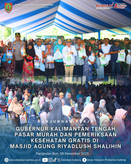 Gambar Kunjungan Kerja bersama Gubernur Kalimantan Tengah Kegiatan Pasar Murah dan Pemeriksaan Kesehatan Gratis