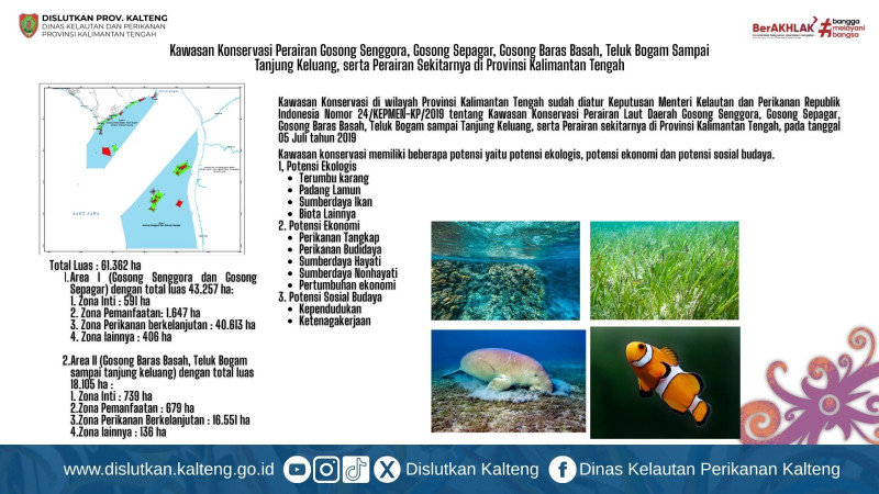 Gambar Kawasan Konservasi Perairan Gosong Senggora, Gosong Sepagar, Gosong Baras Basah, Teluk Bogam hingga Tanjung Keluang