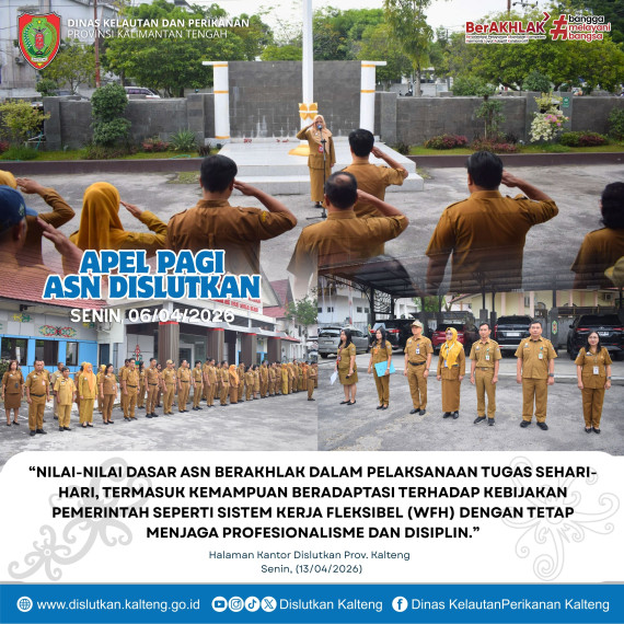Gambar Apel Pagi ASN Dislutkan Prov. Kalteng, Senin 13 April 2026