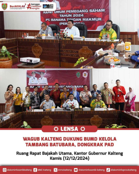 Gambar Wagub Kalteng Dukung BUMD Kelola Tambang Batubara, Dongkrak PAD