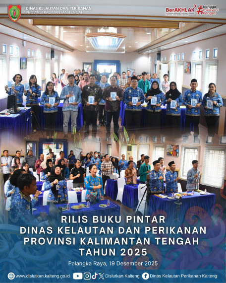 Gambar Rilis Buku Pintar Kelautan dan Perikanan Provinsi Kalimantan Tengah Tahun 2025