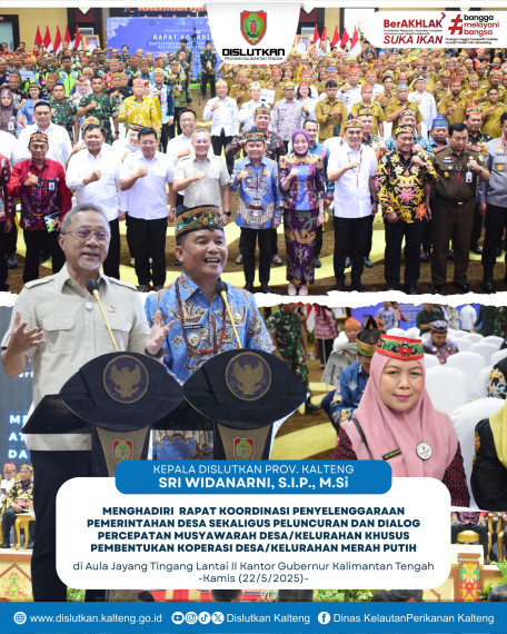Gambar Kepala Dislutkan Prov. Kalteng Sri Widanarni, S.IP, M.Si Hadir Rapat Koordinasi Penyelenggaraan Pemerintahan Desa Sekaligus Peluncuran dan Dialog Percepatan Musyawarah Desa/Kelurahan Khusus Pembentukan Koperasi Desa/Kelurahan Merah Putih