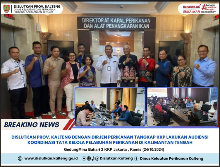 Gambar Dislutkan Prov. Kalteng Audiensi dengan Dirjen Perikanan Tangkap KKP