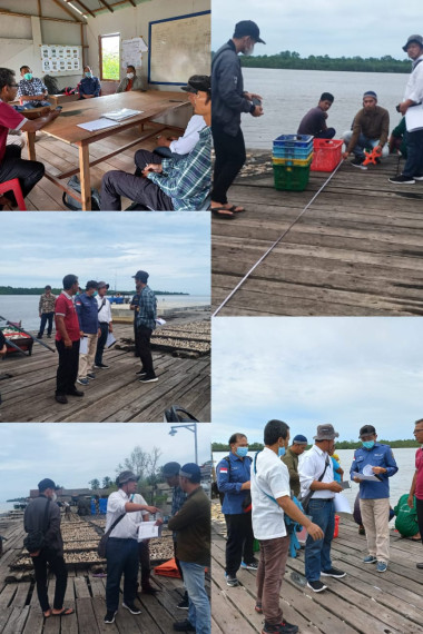 Gambar Pelaksanaan MC-O dan Penyerahan Lapangan Pembangunan Dermaga PP Kuala Pembuang Tahap II