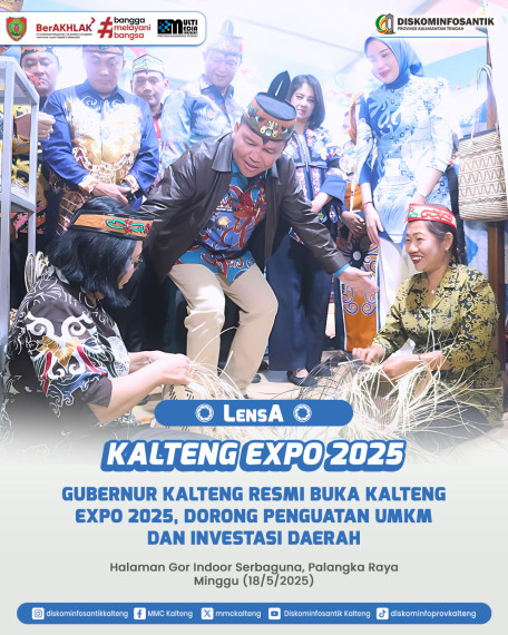 Gambar Kalteng Expo 2025 resmi dibuka pada Minggu (18/5/2025) malam di Halaman Gor Indoor Serbaguna Palangka Raya