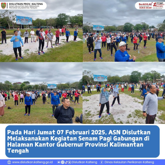 Gambar Dislutkan Prov. Kalteng Laksanakan Senam Pagi Gabungan di Halaman Kantor Gubernur Prov. Kalteng, Jumat (07/02/2025)