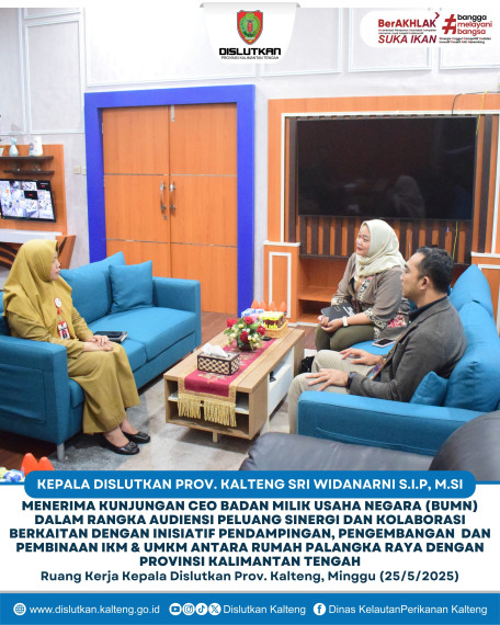 Gambar MENERIMA KUNJUNGAN CEO BADAN MILIK USAHA NEGARA (BUMN) DALAM RANGKA AUDIENSI PELUANG SINERGI DAN KOLABORASI BERKAITAN DENGAN INISIATIF PENDAMPINGAN, PENGEMBANGAN  DAN PEMBINAAN IKM & UMKM ANTARA RUMAH PALANGKA RAYA DENGAN PROVINSI KALIMANTAN TENGAH