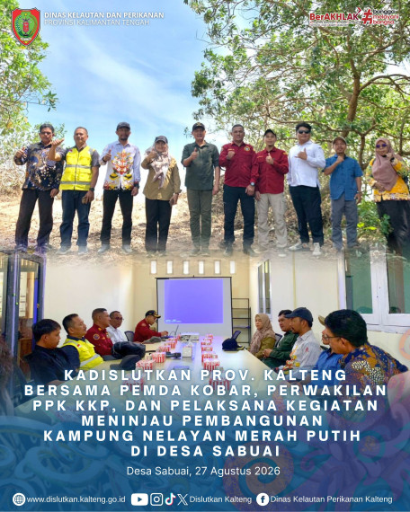 Gambar Kunjungan Kerja ke Lokasi Kampung Nelayan Merah Putih di Desa Sabuai