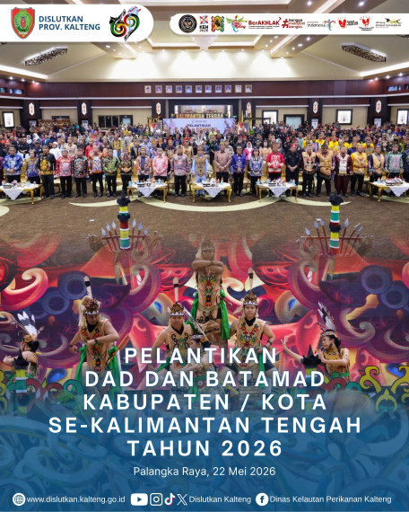 Gambar Pelantikan DAD dan BATAMAD Kabupaten/Kota Se-Kalimantan Tengah Tahun 2026