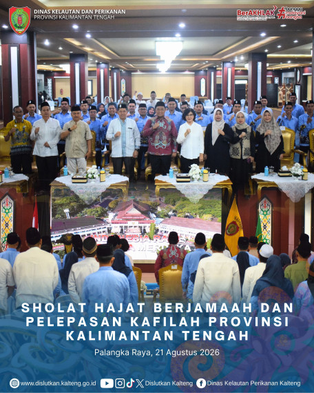 Gambar Sholat Hajat Berjamaah dan Pelepasan Kafilah Provinsi Kalimantan Tengah