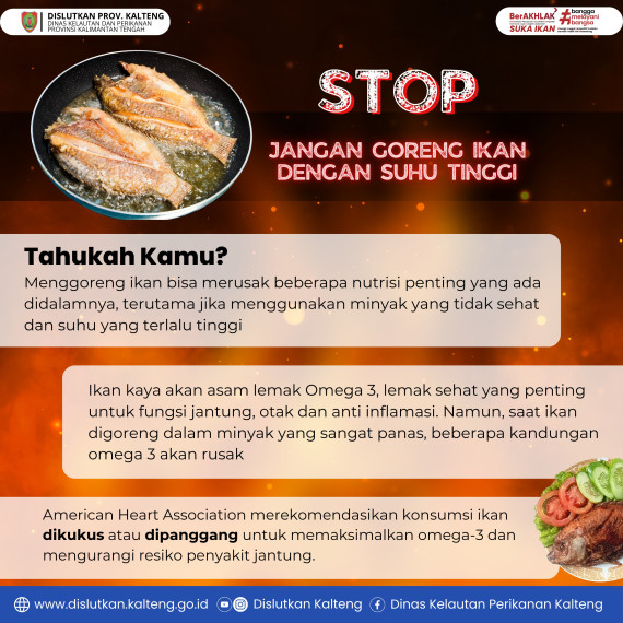 Gambar STOP!!! Jangan goreng ikan dengan suhu tinggi. Mau tau alasannya? Yuk cek infonya di video berikut ini.