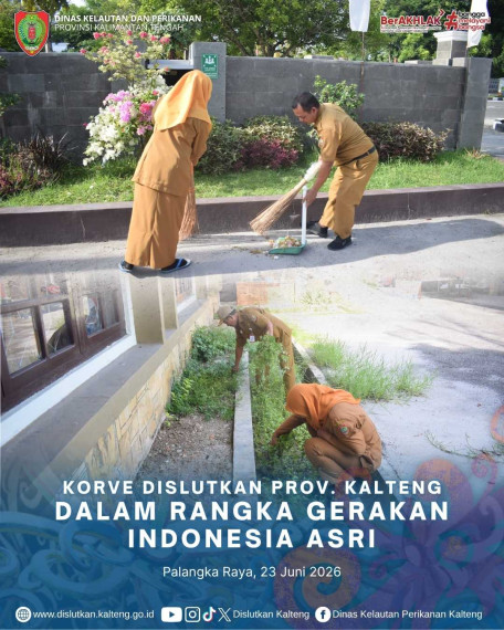 Gambar KORVE ASN DISLUTKAN PROV. KALTENG DALAM RANGKA GERAKAN INDONESIA ASRI, 23 JUNI 2026