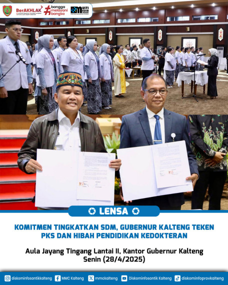 Gambar Komitmen Tingkatkan SDM, Gubernur Kalteng Teken PKS dan Hibah Pendidikan Kedokteran