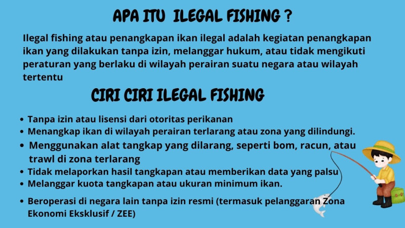 Gambar Stop Ilegal Fishing, jaga laut jaga masa depan