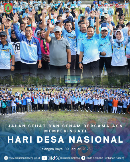 Gambar Jalan Sehat dan Senam Bersama Memperingati Hari Desa Nasional