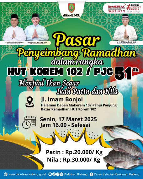 Gambar HUT Korem 102/PJG ke 51 Pasar Penyeimbang Ramadhan Dislutkan hadir Memeriahkan