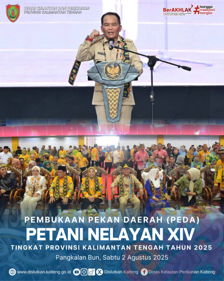 Gambar Gubernur Kalteng H. AGUSTIAR SABRAN, S.IKom membuka Pekan Daerah (PEDA) Petani Nelayan XIV Tingkat Provinsi Kalimantan Tengah