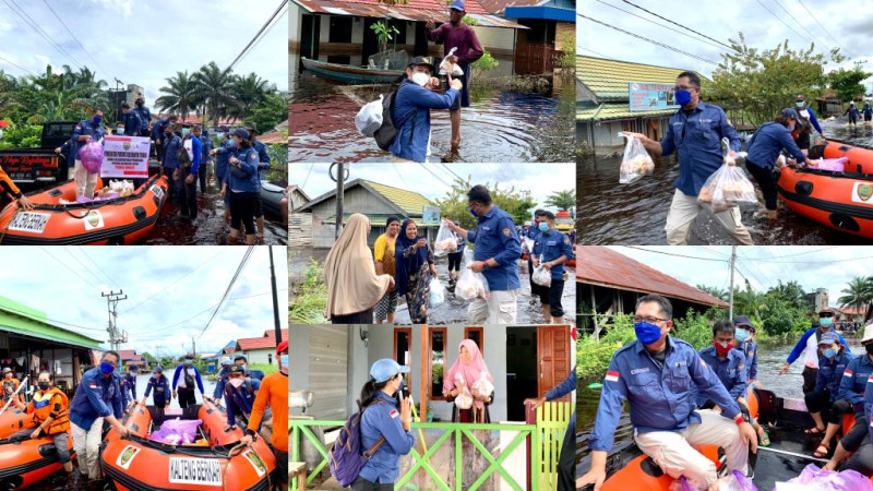 Gambar Peduli Banjir, Dislutkan Prov. Kalteng Berikan Bantuan Bagi Warga Terdampak Banjir di Palangka Raya