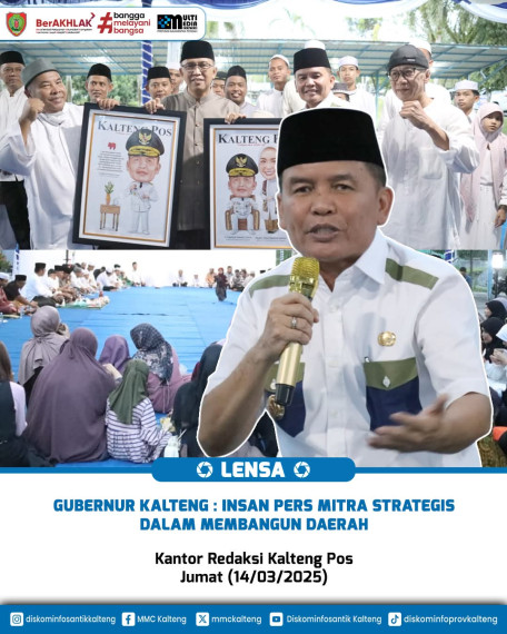 Gambar Gubernur Kalteng : Insan Pers Mitra Strategis dalam Membangun Daerah