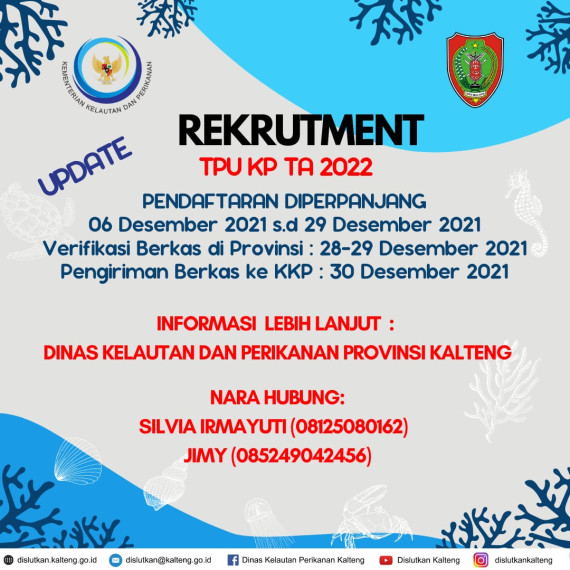 Gambar Perpanjangan Rekrutmen Tenaga Pendamping Usaha (TPU) Kelautan dan Perikanan (KP) Tahun Anggaran 2022