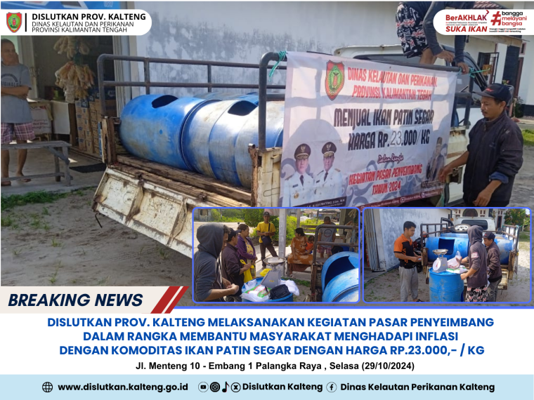 Gambar Pasar Penyeimbang dalam rangka membantu masyarakat menghadapi inflasi Selasa (29/10/2024)