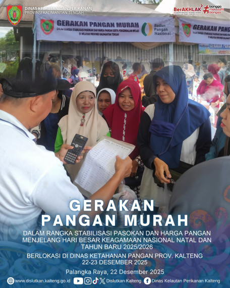 Gambar Gerakan Pangan Murah dengan menjual komoditas ikan patin dan ikan nila