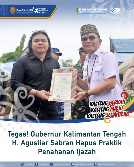 Gambar Gubernur Kalimantan Tengah Agustiar Sabran bebaskan 2.732 ijazah yang tertahan di Kotawaringin Barat