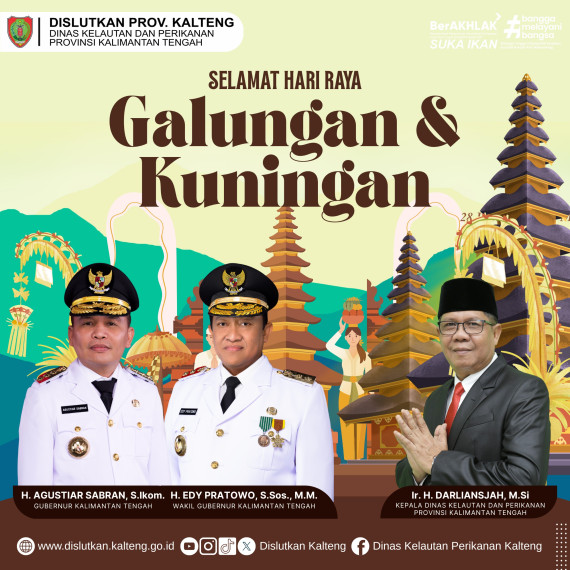 Gambar Keluarga Besar Dislutkan Prov. Kalteng Mengucapkan: Selamat Hari Raya Galungan dan Kuningan