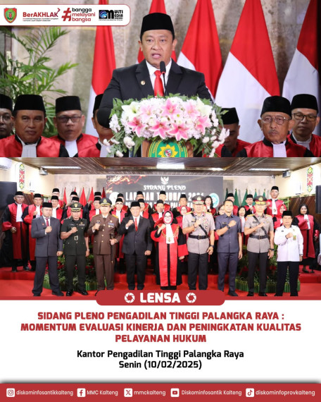 Gambar Sidang Pleno Pengadilan Tinggi Palangka Raya : Momentum Evaluasi Kinerja dan Peningkatan Kualitas Pelayanan Hukum