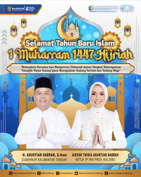 Gambar PEMPROV. KALTENG MENGUCAPKAN SELAMAT TAHUN BARU ISLAM 1 MUHARRAM 1447 HIJRIAH