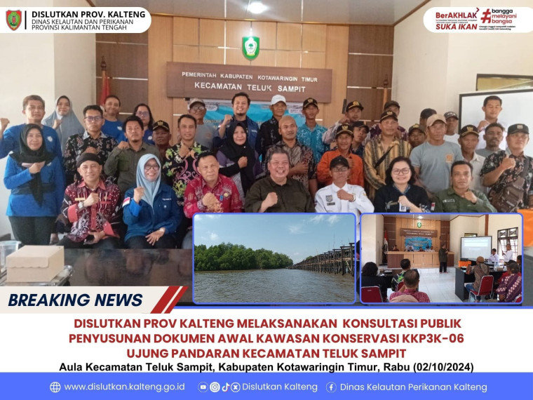 Gambar Dinas Kelautan dan Perikanan Prov. Kalteng Melaksanakan Konsultasi Publik Penyusunan Dokumen Awal Kawasan Konservasi KKP3K-06