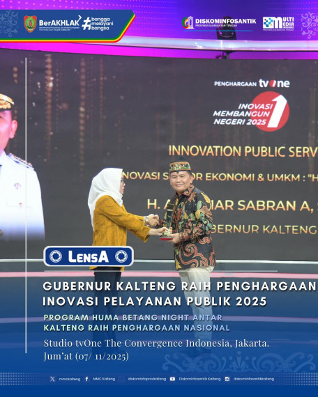 Gambar Gubernur Kalteng H. Agustiar Sabran, S.I.Kom kembali menorehkan prestasi di tingkat nasional!