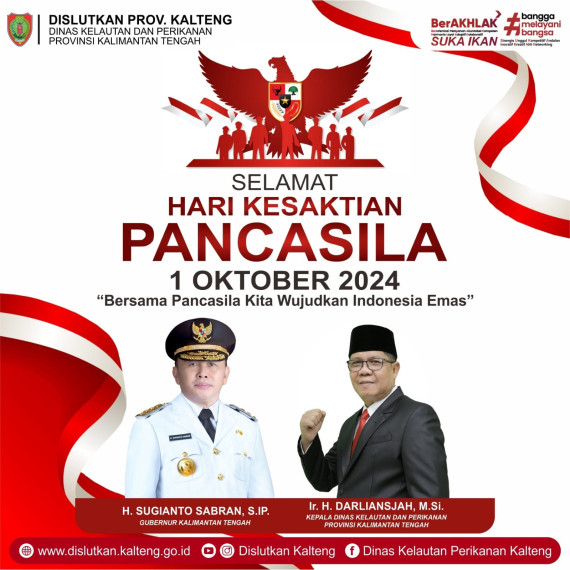 Gambar Kepala Dislutkan Prov. Kalteng : Selamat Hari Kesaktian Pancasila