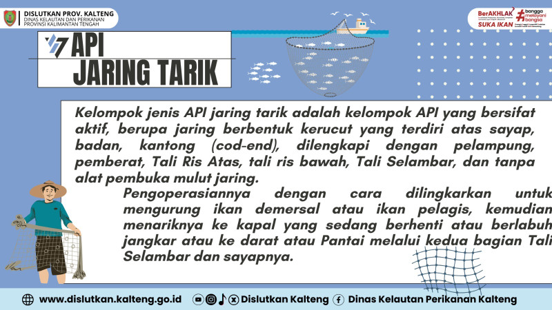 Gambar Alat Penangkapan Ikan Jaring Tarik