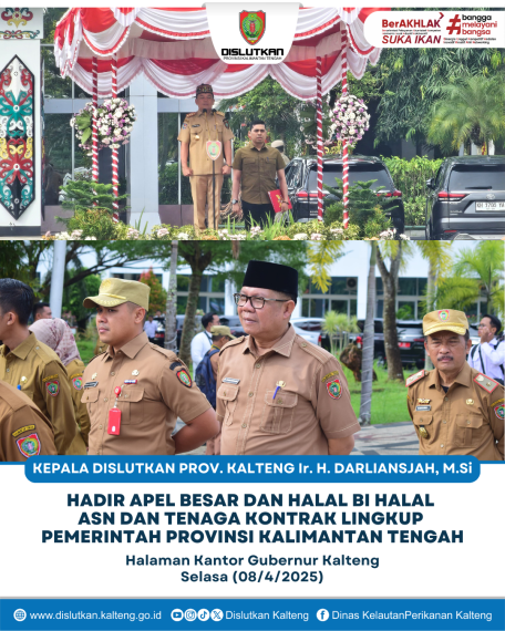 Gambar Kepala Dislutkan Prov. Kalteng Ir. H. Darliansjah, M. Si Hadir Apel Besar dan Halal Bi Halal ASN dan Tenaga Kontrak Lingkup Pemprov. Kalteng