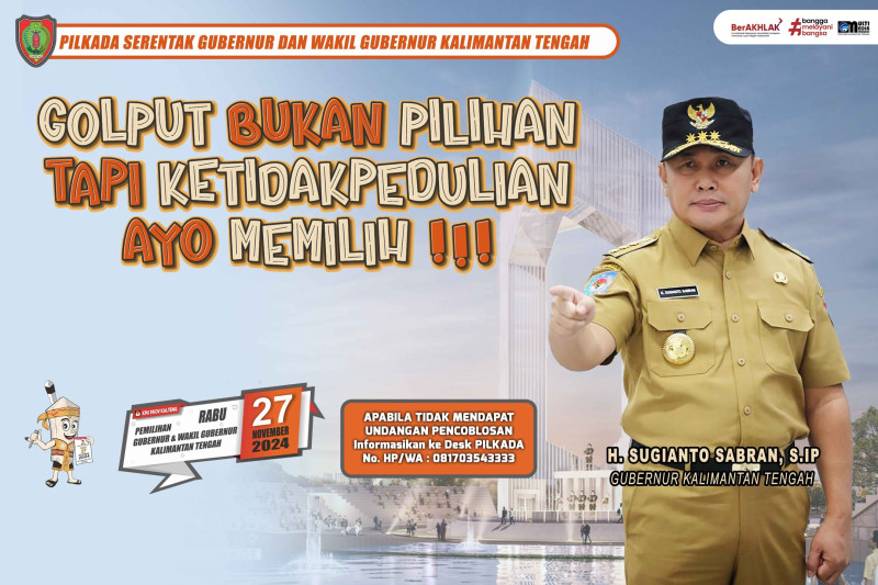 Gambar Pilkada Serentak Gubernur Kalimantan Tengah