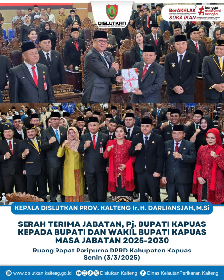 Gambar Sertijab Pj. Bupati Kapuas kepada Bupati dan Wabup Kapuas