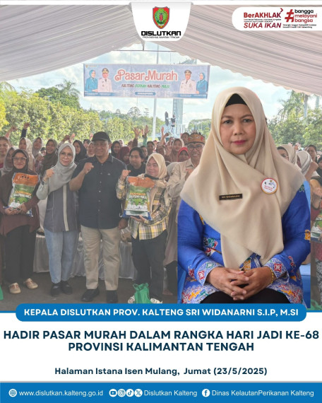 Gambar Kepala Dislutkan Prov. Kalteng Sri Widanarni, S.IP, M.Si hadir Pasar Murah dalam Rangka Hari Jadi ke-68 Provinsi Kalimantan Tengah