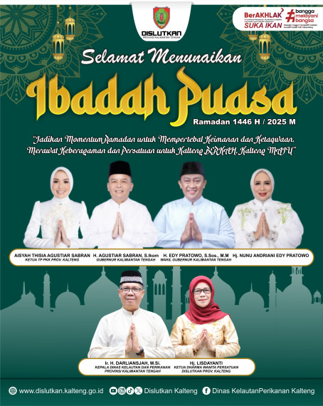 Gambar Marhaban ya Ramadhan  Keluarga Besar Dislutkan Prov. Kalteng mengucapkan Selamat Menunaikan Ibadah Puasa di Bulan Suci Ramadan 1446 H / 2025 M.