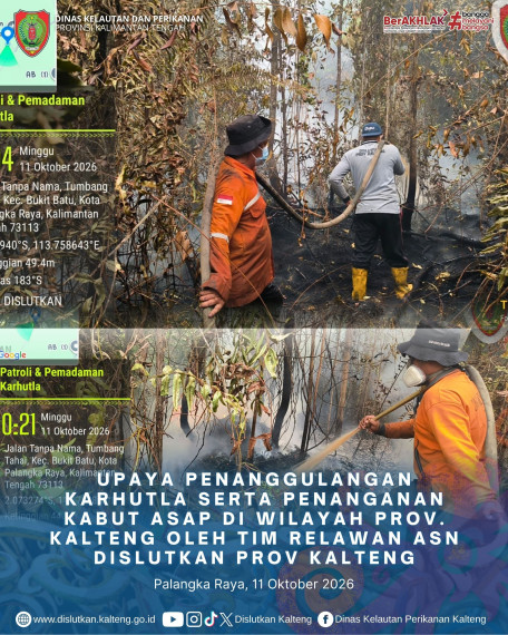 Gambar ASN DISLUTKAN KALTENG PEDULI KARHUTLA 11 Oktober 2026
