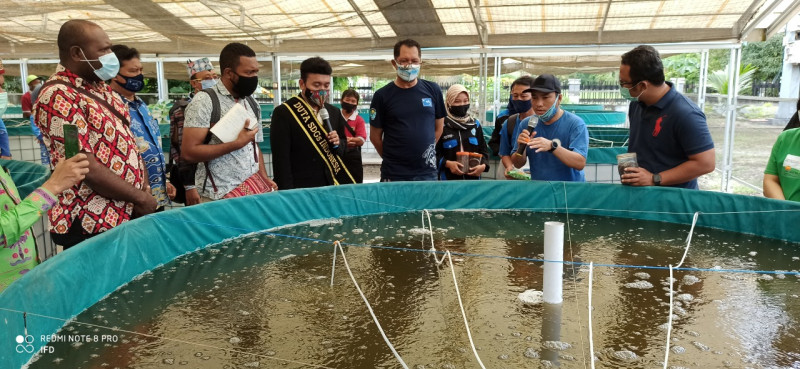 Gambar Terapkan Teknologi Budidaya Sistem Bioflok, Dislutkan Kalteng Percaya Pembudidaya Bisa Raup Untung Lebih Dengan Optimalkan Konsumsi Pakan Ikan